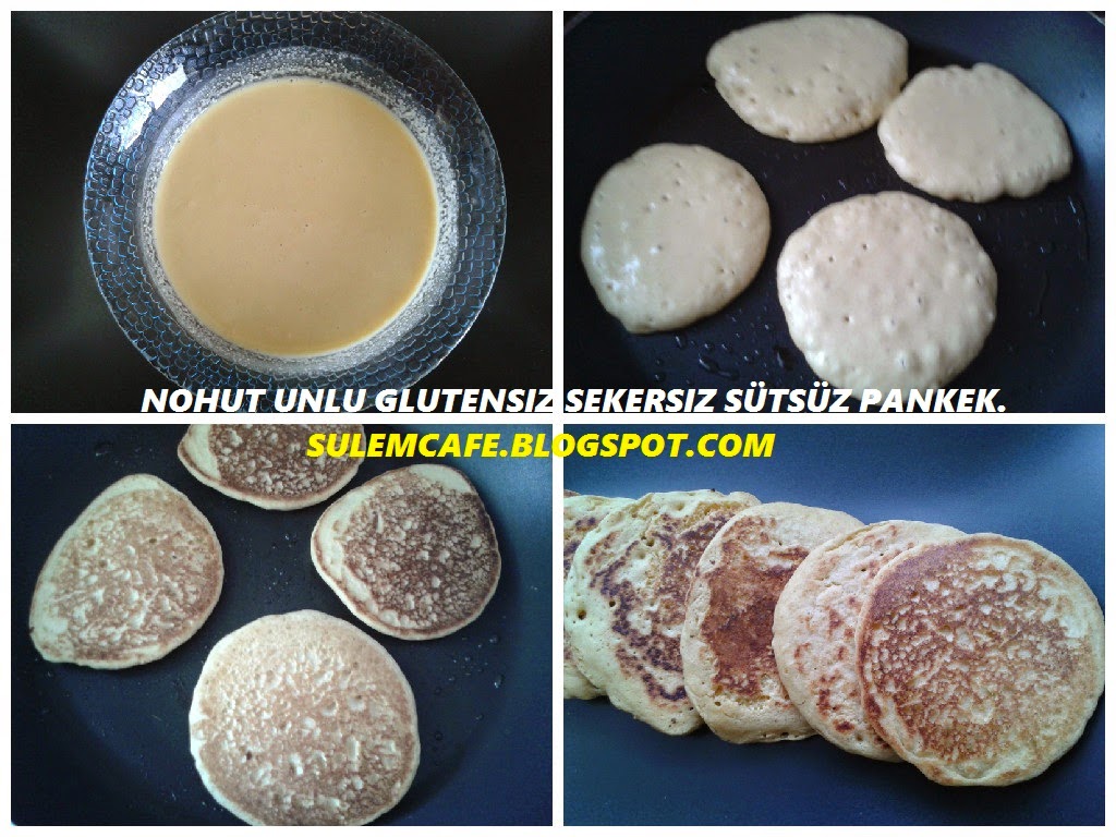 sütsüz pankek yapımı
